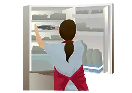 冷蔵庫で寝かす。